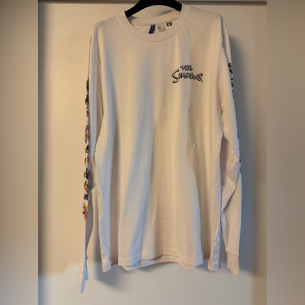 H&M White The Simpsons Tee